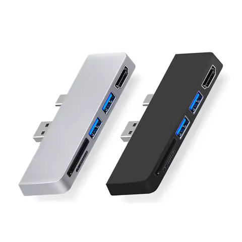 USB Hub 3.0 Docking Station Plug and Read USB 3.0 Dock HDMI-compatible Adapter for SD/TF Card Reader