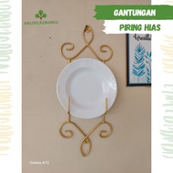 Gantungan Piring Hias Motif Batik antik