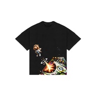 Y2k Vintage Fashion Cotton T-Shirt Hip Hop Rapper Print Short Sleeves Casual Loose Round Neck Street
