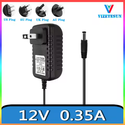 12V 350MA Stage Lighting Power Adapter 12V 0.35A DC Regulated Power Cord 5.5 * 2.1MM