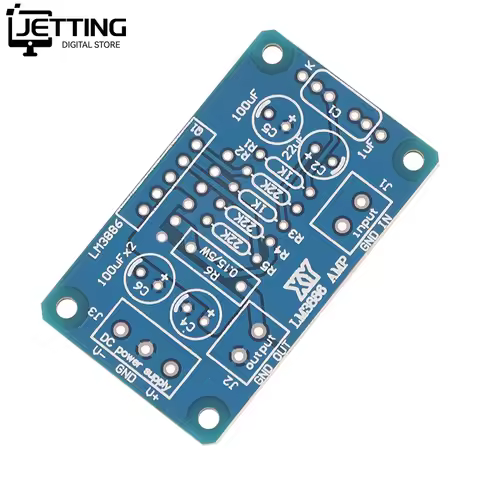 1pc 68W*2 LM3886 Power Amplifier Board PCB With Speaker Protection For Audiophile Diy (only PCB No C