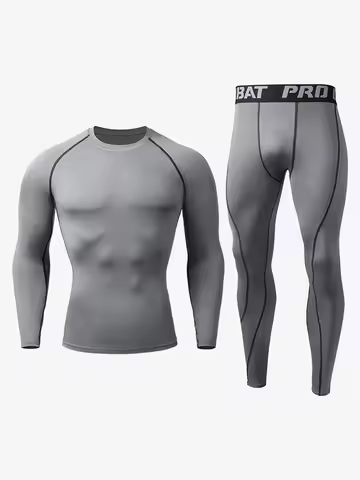 Sports Suit New Men's Compression Running Sets Breathable Tight Training Basketball Rashguard Tracks