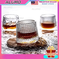 AL 360 Rotating Crystal Whiskey Glass / Wine Cup / Wine Glass Whiskey Cup / Cawan / 旋转水晶威士忌酒杯 / Scotch Lovers / Beer Cup