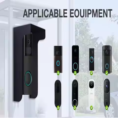 Ring Doorbell Cover Sun Protection Waterproof Doorbell Covers Steel Windproof Door Bell Cover Doorbe