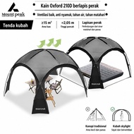 TENDA Mount Peak Tent Dome Glamping 15m2 210D Oxford Silver Coating Anti UV 4 Doors Waterproof Anti 
