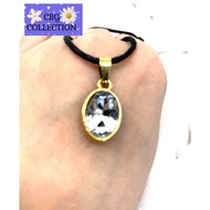 21k Gold Stainless Steel Crystal Healing Necklace