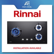 RINNAI RB-73TG (RB73TG) 3 BURNER HYPER FLAME GLASS HOB WITH SAFETY DEVICE