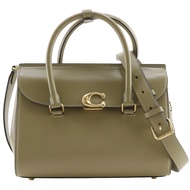 COACH Bloom Carryall 手提包 CP119 兩用單肩包 綠色皮革斜背包、肩背包、手提包、兩用包、A5 尺寸、翻蓋、女士 [二手]