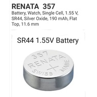 Renata SR44 (357) 1PC NEW Made In SWISS Button Cell Silver 1.55V - SHIP Fr SR44 Battery
