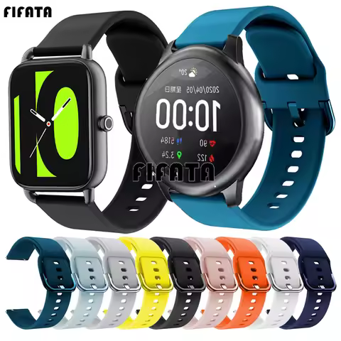 Silicone strap For Xiaomi Haylou RS4 plus band Smartwatch Wristband For Haylou GST/Solar LS05 LS02 b