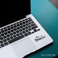 Sticker Quote Be Yourself - Sticker Quote Be Yourself For laptop Mac Asus Acer