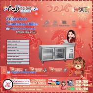 FUJITECH 2 DOOR COUNTERTOP FULL CHILLER (BLOWER) RIGHT COMPRESSOR - TZ300L2FG-R-HC