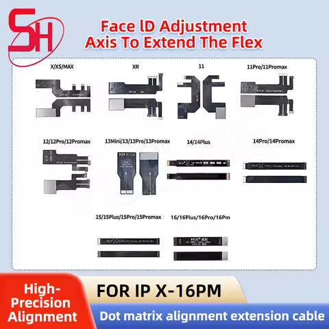 WYLIE Face LD Adjustment Flex IPhone 11-16 Series XR X XS Pro Max Dot Matrix Alignment Face ID Infra