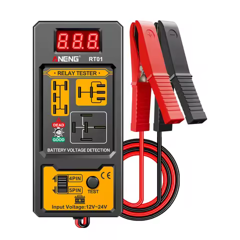 Automotive Voltage Tester 11-25v Car Relay Tester For Car Battery Check With Led Indicator Light & R