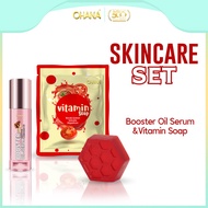 OHANA Skincare Set Booster Serum (10ml) + Vitamin Soap (17g) Dry Skin | Sensitive Skin | Mencerahkan
