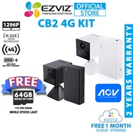 Ezviz CB2 4G 3MP 2K Two Way Talk Motion Detection Battery Powered Smart 4G LTE Security CCTV Camera 