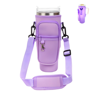 Tyeso Tumbler Carrier Pouch Bag With Mobile Wallet Pocket And Shoulder Strap For 900-1200ml Sarung B