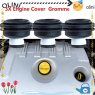 OLINI 3pcs Rubber Grommet, 7701056972 Replaceable Car Engine Cover, Fastener Clip 1.5 & 1.9 DCi Moun