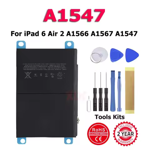 Bateria For IPad 6 Air 2 A1547 A1566 A1567 Send Accompanying Tool