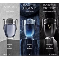 น้ำหอมแท้ 100% Paco Rabanne Aqua Invictus EDT / Invictus Intense EDT /Invictus Legend EDP Men 100ml 