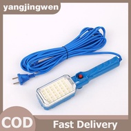 YANGWEN Portable 7W 30LED Workshop Flashlight 220V Garage Work Light Repair Inspection Lamp 10M Powe