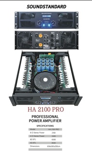 Power soundstandar ha 2100 pro 2 channel HA2100 PRO