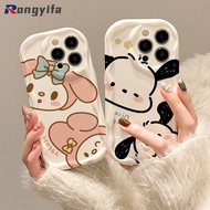 Cute Cartoon Pochacco Melody Phone Case For Realme 11 5G 11 4G 11 10 Pro Plus 9i 5G 9 Pro 8 8S 5G 7 Pro V5 7i C17 GT5 GT Neo5 SE Neo3 Neo2T V15 Casing Couple Case Soft Covers Cases