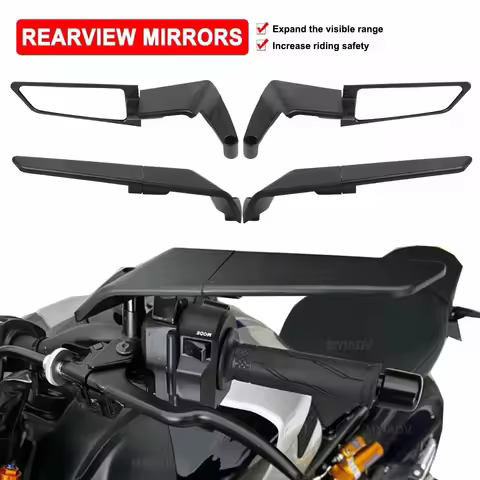 Motorcycle Modified Wind Wing Reflector Black Rearview Mirror For MBK Booster 50CC Spirit Nitro 50 5