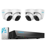 REOLINK Smart 5MP 8CH Home Security Camera System, 4pcs Wired 5MP PoE IP Cameras Outdoor with Person