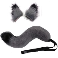 Fox Wolf Cosplay Animal Ears Tail Set Wolf Ears Tail Costume Anime Cosplay