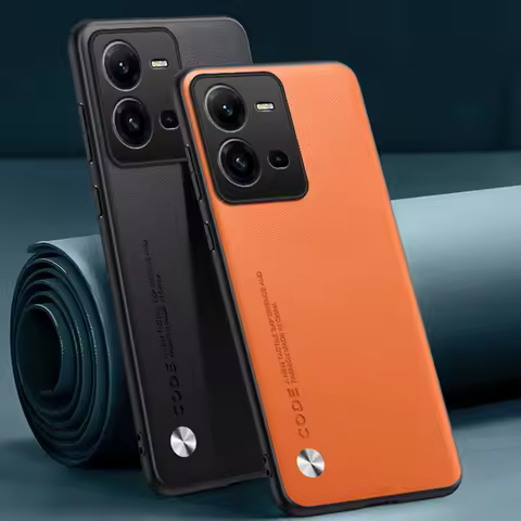 For Vivo X80 Lite Case Luxury Leather Phone Case For Vivo V25 E V25E 5G Protective Cover Matte Silic