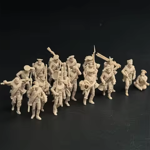 1/72 Scale Gvardia Grenadiers 17 Figures Resin Model Kit Modern Military Miniature War Gaming