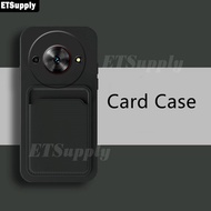 Phone case ZTE Blade A75 5G A75 A55 A35 4G Soft Card Holder Slot Silicone Wallet Back cover ZTE Blad