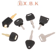 Glowingbubbles 7Pcs/Set Excavator Keys Ignition Keys Excavator Construction Machinery Key Kit GBS