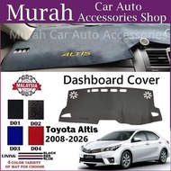 Toyota Altis 2008-2026 Dashboard Cover Anti Slip Dashboard Mat High Quality