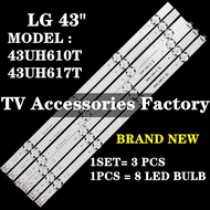 LG 43UH610T 43UH617T LED BACKLIGHT BAR READY STOCK 43UH610T-TB 43UH617T-TB