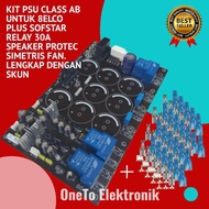 Kit psu class AB (simetris) untuk 8elco plus sofstar speaker protec simetris