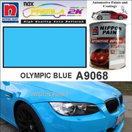 1L OLYMPIC BLUE A9068 ( 1 LITER ) NIPPON PAINT AUTOMOTIVE REFINISH 1 LITER / CAT KERETA NIPPON