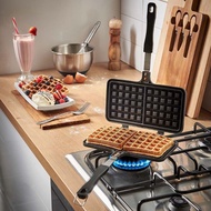 Mold/waffle maker double pan