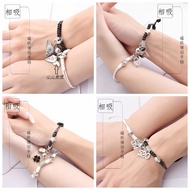 Singul Korean Magnetic Buckles Couple Bracelet Lovers Bracelet Bestie Bracelet for 2 Friendship Brac