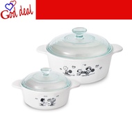 [CORELLE] Corning ware SNOOPY Double handle Pot 0.8L/1.2L/2.0L/2.2L