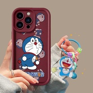 Cartoon Doraemon Keychain Back Cover Casing For VIVO Y17 Y15 Y12 Y12i Y3S 1901 1902 1904 Y7S S1 Shoc