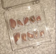穿戴甲/假指甲/甲片/可循環再用美甲/美甲/pressed on nails/pressed on/nail art/日式美甲/手工美甲/訂造美甲/人手畫/痛甲/美甲服務/小禮物/soft gel/d