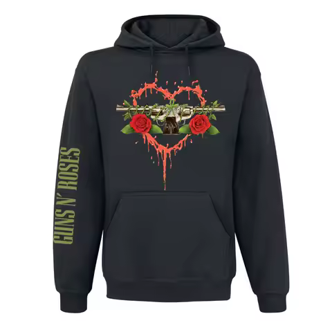 Best 2026 Guns N 'Roses Long-sleeved Men's Rock American Hooded Sweatshirt with Thickened Fleece Jac