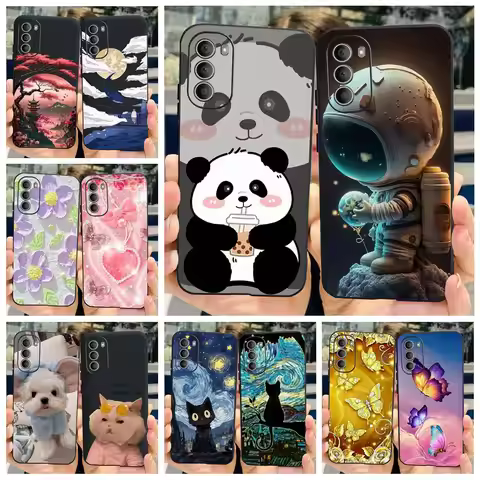 For Motorola Moto G51 5G Case XT2171-2 Fashion Painted Cover 6.8'' Soft Silicone Phone Cases For Mot