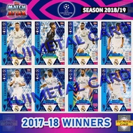 MATCH ATTAX 2018/2019 UEFA CHAMPIONS LEAGUE: REAL MADRID 2017-18 WINNERS Football Trading Card