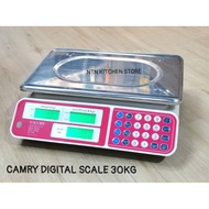 Camry Digital Commercial Price Scale 30kg / Penimbang Digital / Penimbang / Dacing  (Rechargable Dig