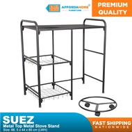 SUEZ METAL TOP STOVE STAND  metal coated Gas Stove Stand Heavy Duty Kitchen Rack Gas Rack Stove Rack