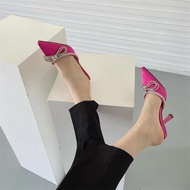 Women's rhinestone high heel sandals casual party shoes/zara