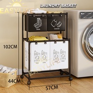 Laundry Basket 2-Layer 3-layer Laundry Basket Dirty Clothes Storage Classification Laundry Basket Wi